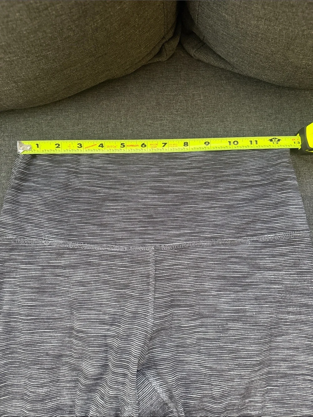 Lululemon x Peloton Women’s Heathered Gray Cropped Leggings Size 8